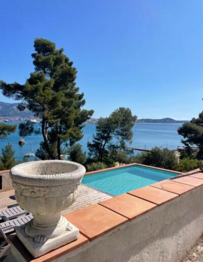Villa-Chateau Les Terrasses - Tamaris, Plage Des Sablettes, Mer Au Bas De La Propriete La Seyne-sur-Mer Exterior photo